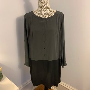 Eileen Fisher gray and black dress or tunic
